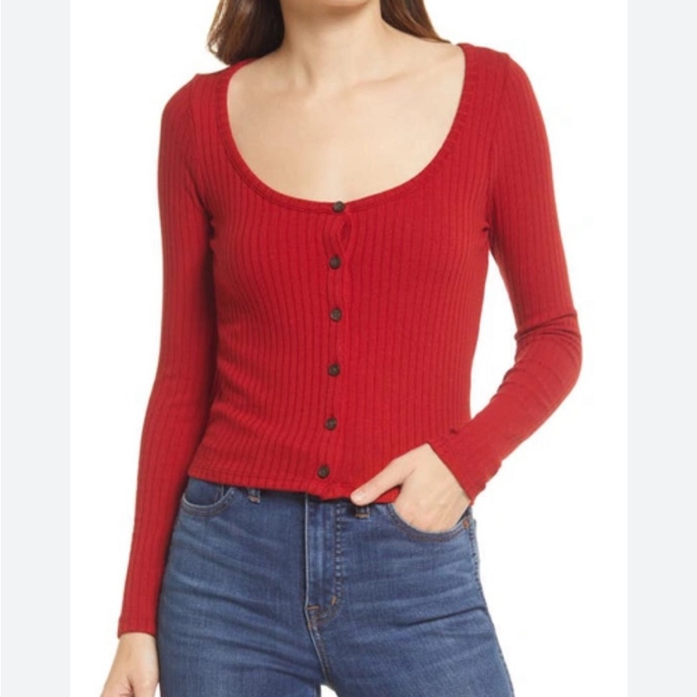 NEW w/ TAGS Madewell Size XL Red Cardigan